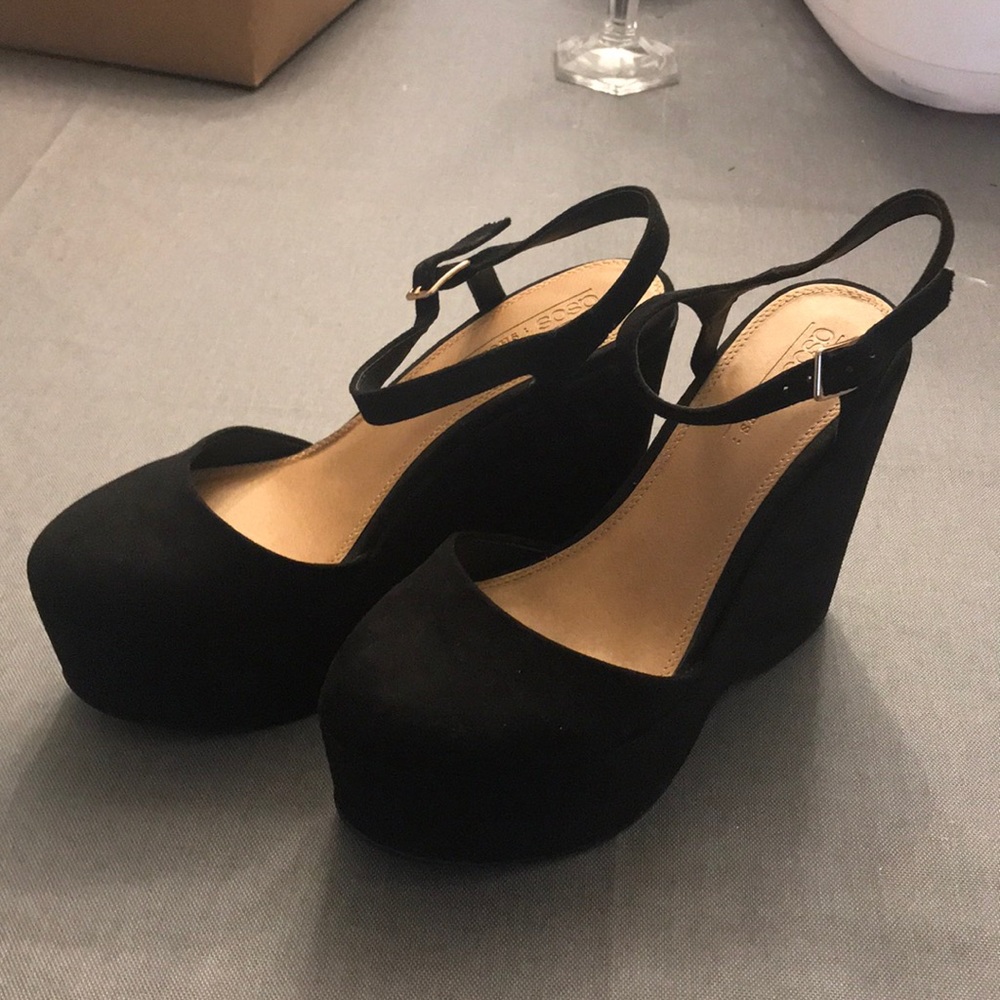 ASOS platform Wedge strap ankles